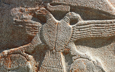 Hittite relief of double-headed eagle